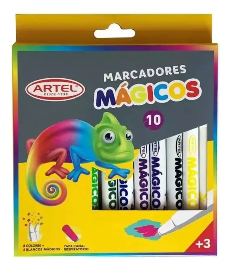 MARCADORES ARTEL LÁPICES MÁGICOS 10 COLORES 12 UNID X CAJA - 2