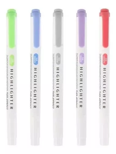 PLUMONES DOBLE PUNTA DESTACADORES HIGHLIGHTER 25 COLORES - 4