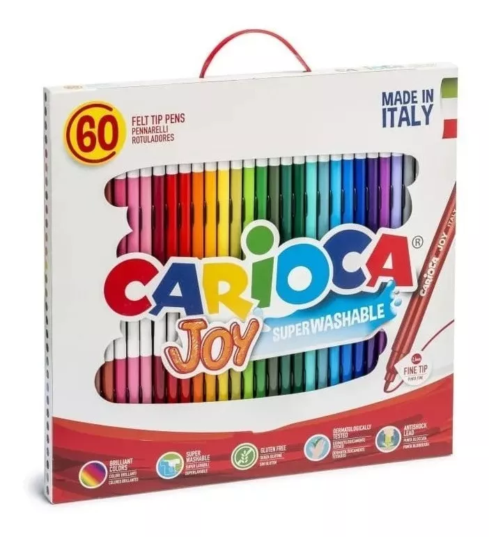 PLUMONES CARIOCA JOY 60 UNIDADES - 1