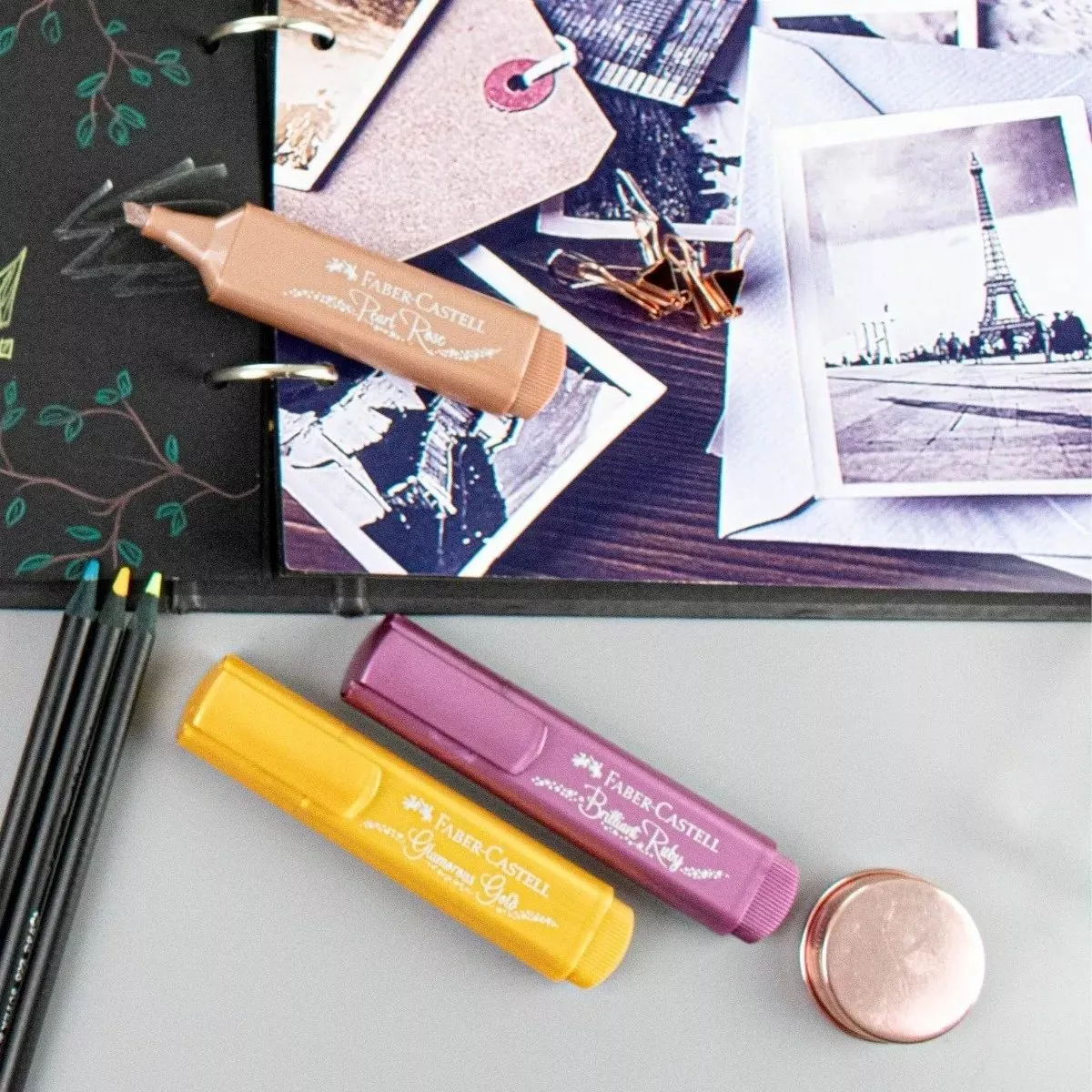 DESTACADOR FABER-CASTELL FABER CASTELL EFFECTS METALLIC 4 COLORES - 3