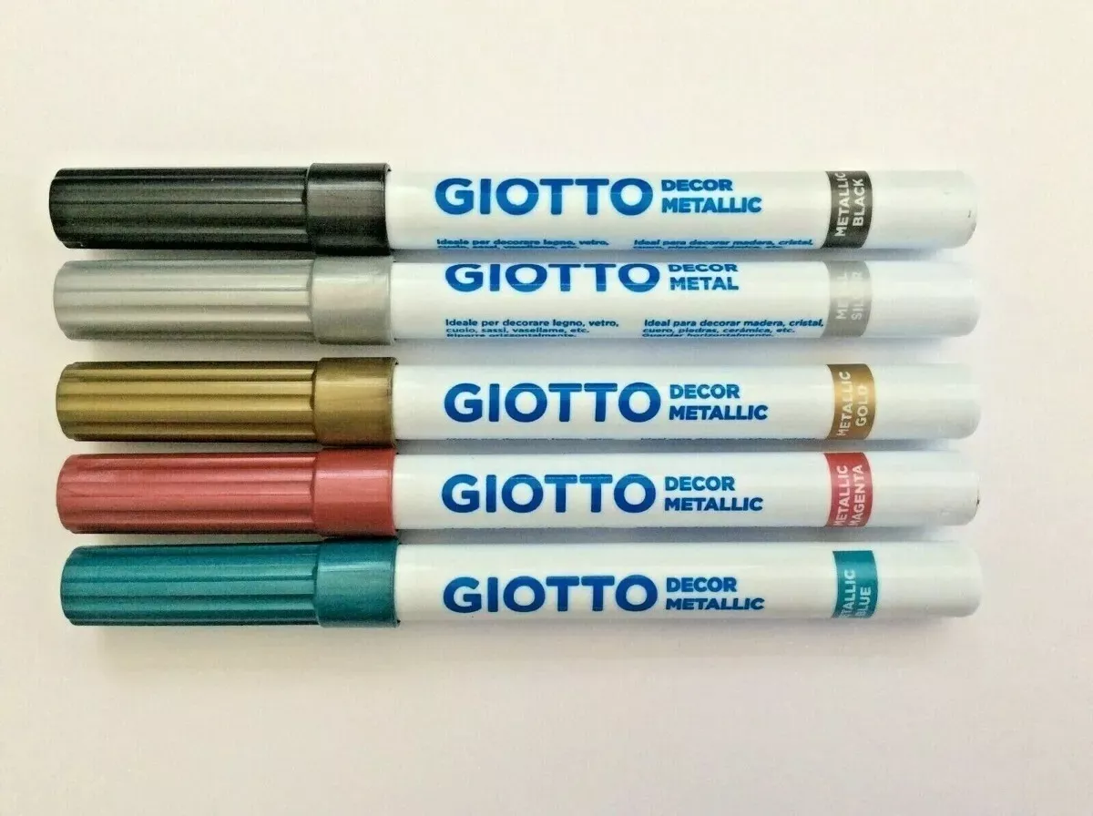 MARCADORES GIOTTO DECOR METAL 5 COLORES - 1