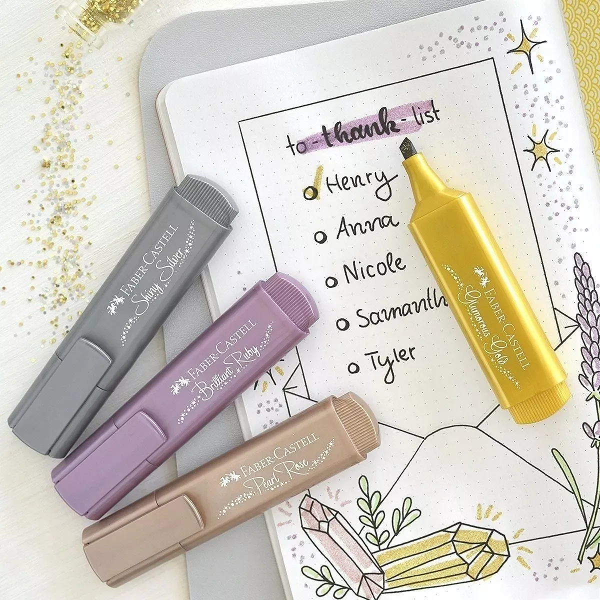 DESTACADOR FABER-CASTELL METÁLICO FABER CASTELL 8 COLORES HIGHLIGHT - 3