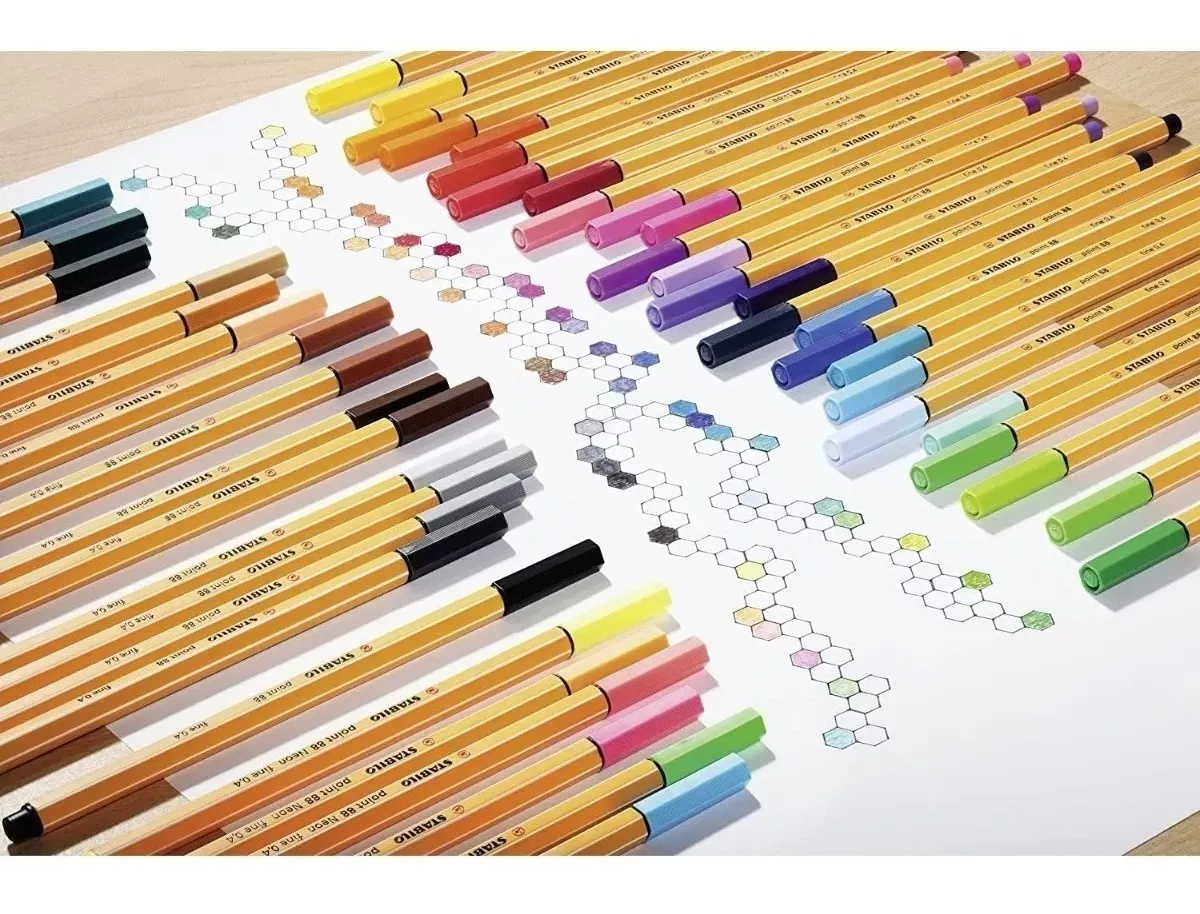 LÁPICES STABILO POINT 88 ROLLERSET X25 COLORES ESTUCHE TELA - 3