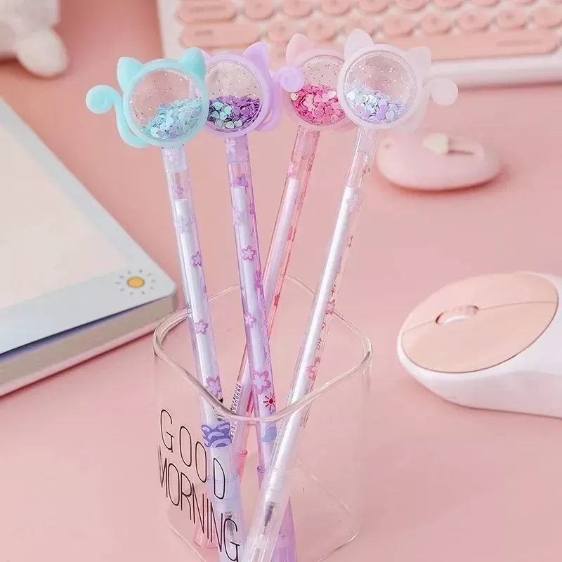 PACK X12 LÁPICES UNICKAWAII GEL GATITO DISEÑO KAWAII ELUN STORE - 5