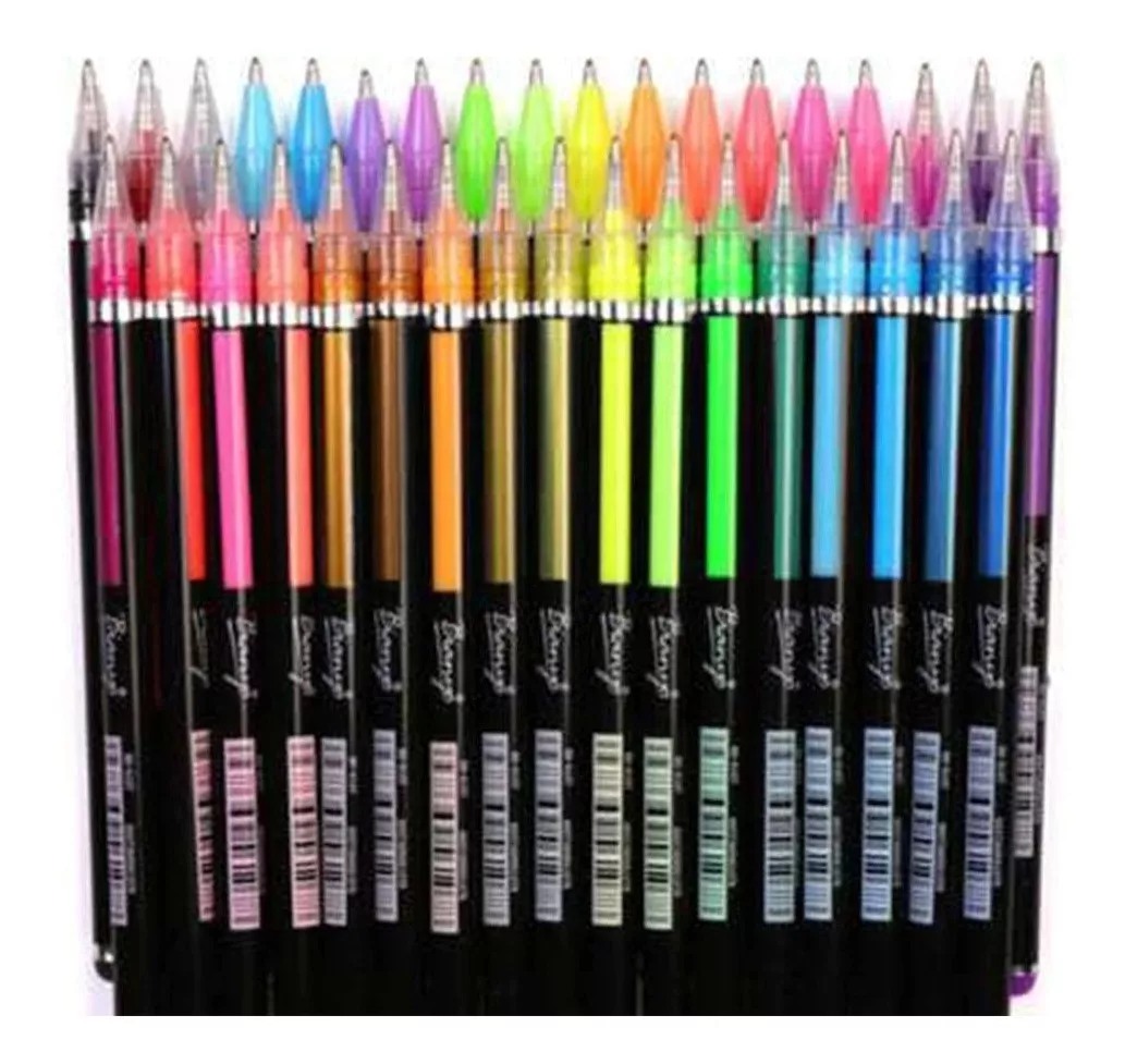 LÁPIZ ALELUNEY GEL NEON 48 UNIDADES ELUN STORE - 4