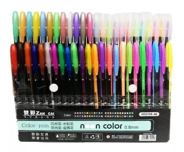 LÁPIZ ALELUNEY GEL NEON 48 UNIDADES ELUN STORE - 5