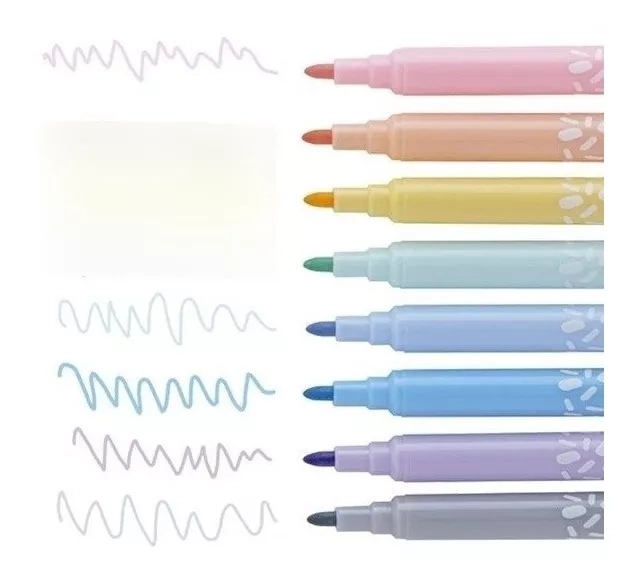 MRCADORES DE COLORES PASTEL  8 UNIDADES MOOVING - 3