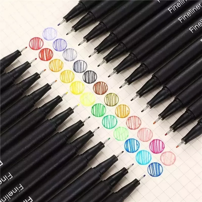 LÁPICES FINELINER 04MM 24 COLORES PUNTA FINA COLORED PEN - 2