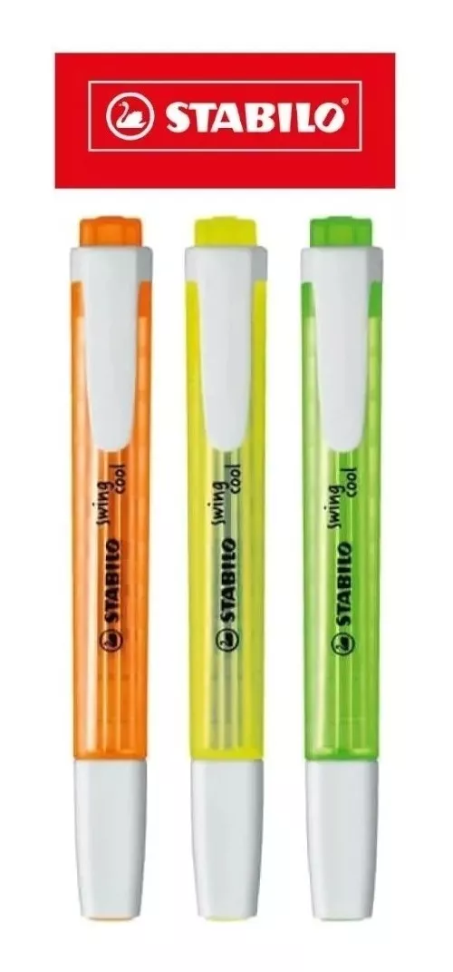 SET 3 DESTACADORES STABILO COLORES PASTEL - 1