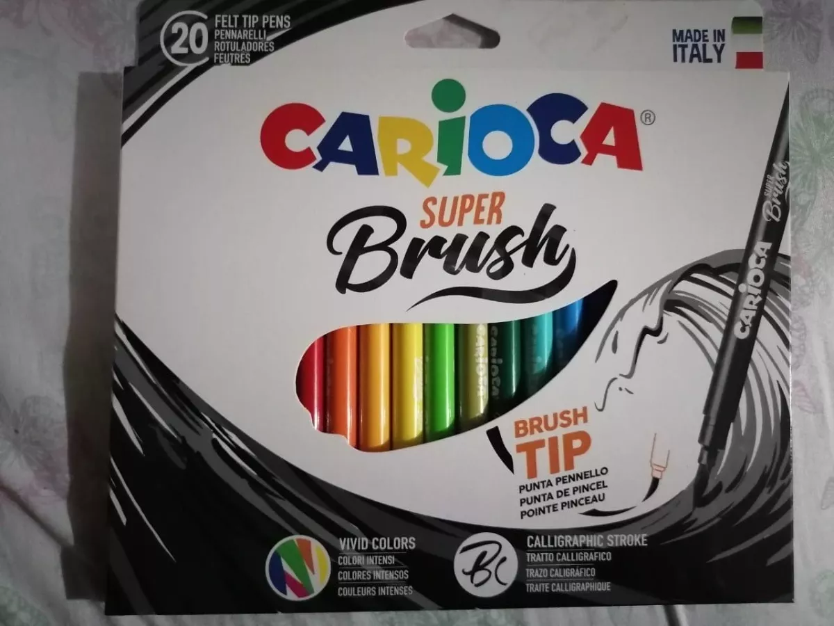 PLUMONES CARIOCA BRUSH 20 COLORES - 4