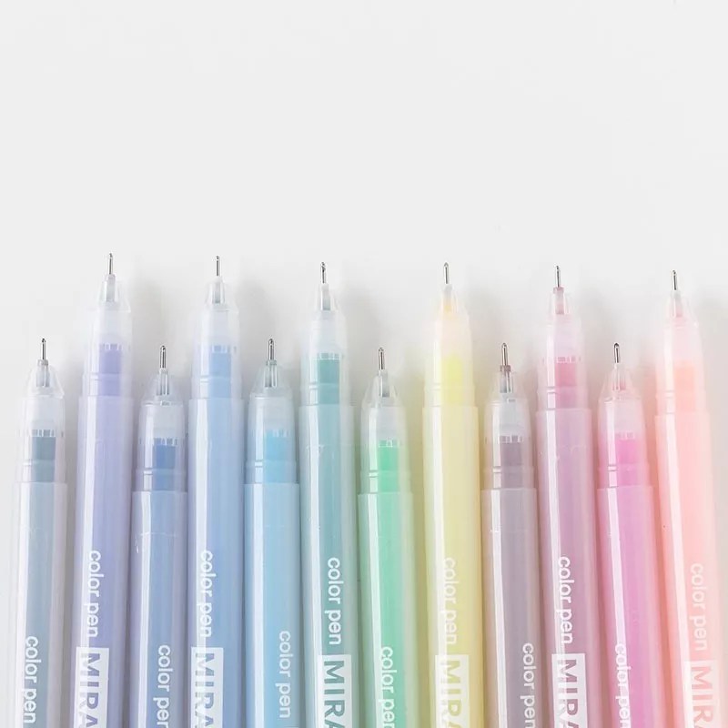 JUEGO DE BOLÍGRAFOS DE GEL DE 12 COLORES KAWAII - 1