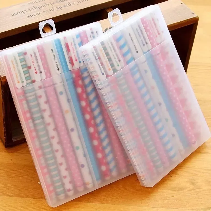 SET X10 LÁPICES COLORES GEL KAWAII FINELINER 0.38 MM - 1