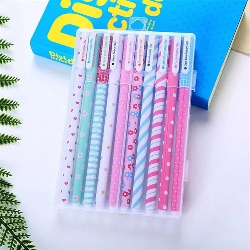 SET X10 LÁPICES COLORES GEL KAWAII FINELINER 0.38 MM - 3