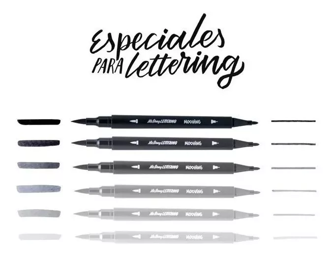 MARCADORES DOBLE PUNTA MR. GRAY LETTERING MOOVING - 2