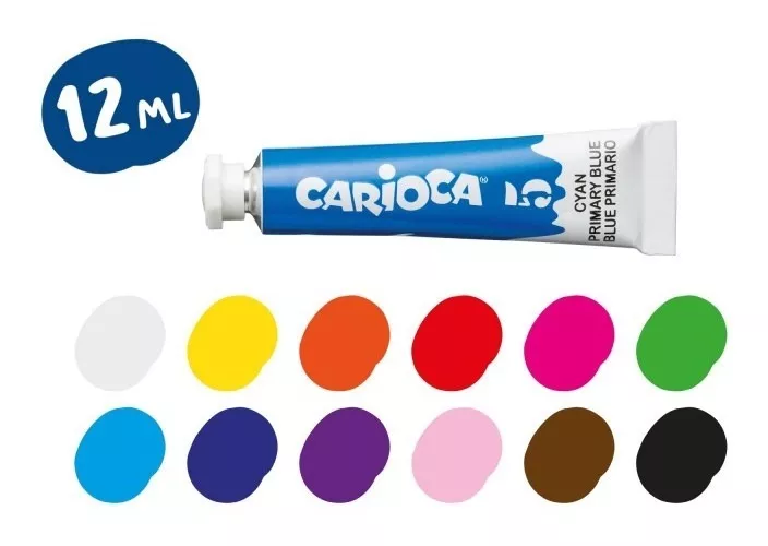 SET X12 TEMPERAS CARIOCA EN POMO - 1