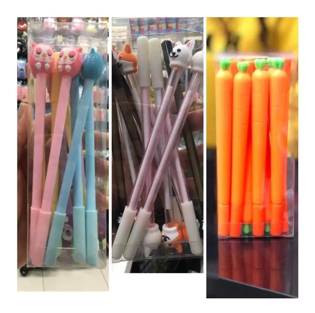 PACK X60 LÁPICES TINTA GEL VARIEDAD DISEÑOS KAWAII - 5