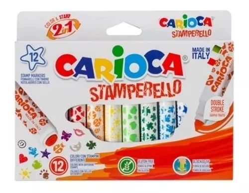 MARCADORES CARIOCA STAMPERELLO 12 UNIDADES - 3