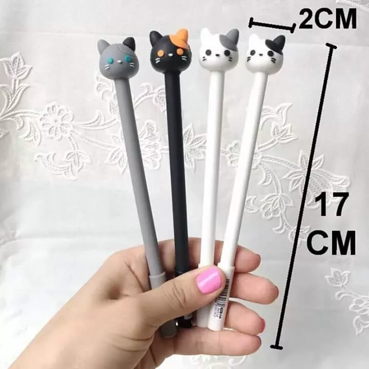 SET 12 LÁPICES DISEÑO GATITOS LAPIZ GATO KAWAII - 2