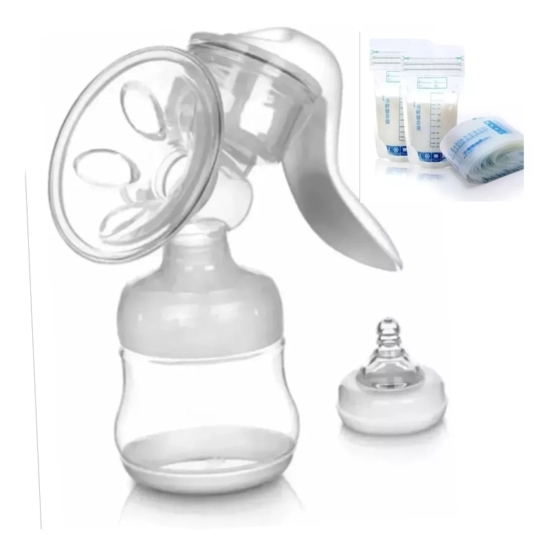 EXTRACTOR LECHE MANUAL SACALECHE + 30 BOLSAS GUARDAR LECHE - 2