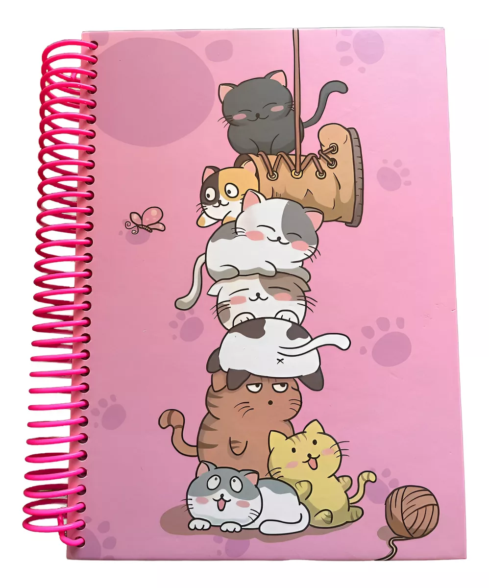 CUADERNO 3 MATERIAS 200 HJS TAPA DURA VARIEDAD DISEÑOS - 1