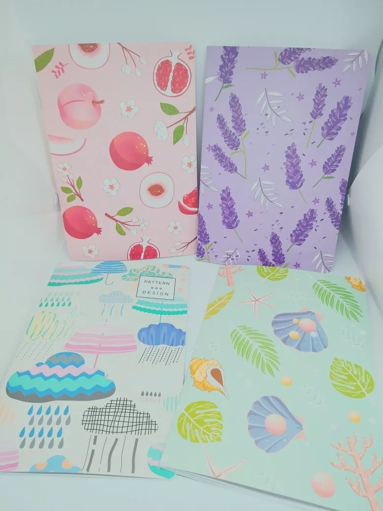 PACK DE 5 LIBRETAS COSIDAS LÍNEAS DISEÑOS KAWAII SURTIDAS - 2