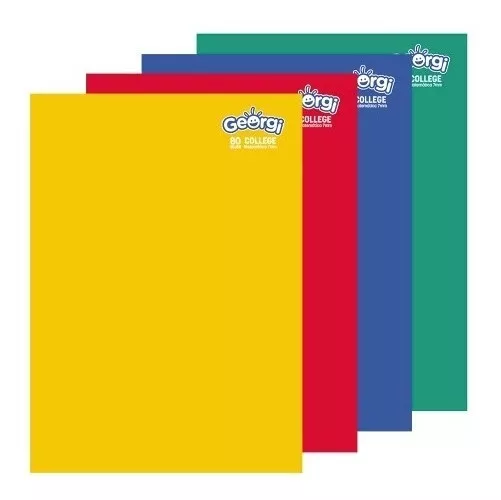 PACK X 10 CUADERNOS COLLEGE 7MM 80HOJAS GEORGI - 1
