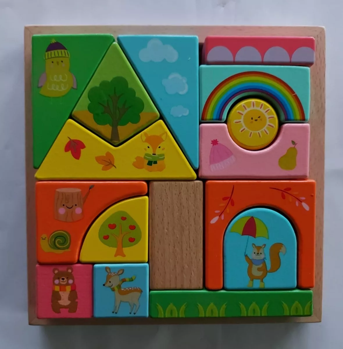 JUEGO INFANTIL - BLOQUES - FIGURAS GEOMETRICAS - DIDACTICO - 2
