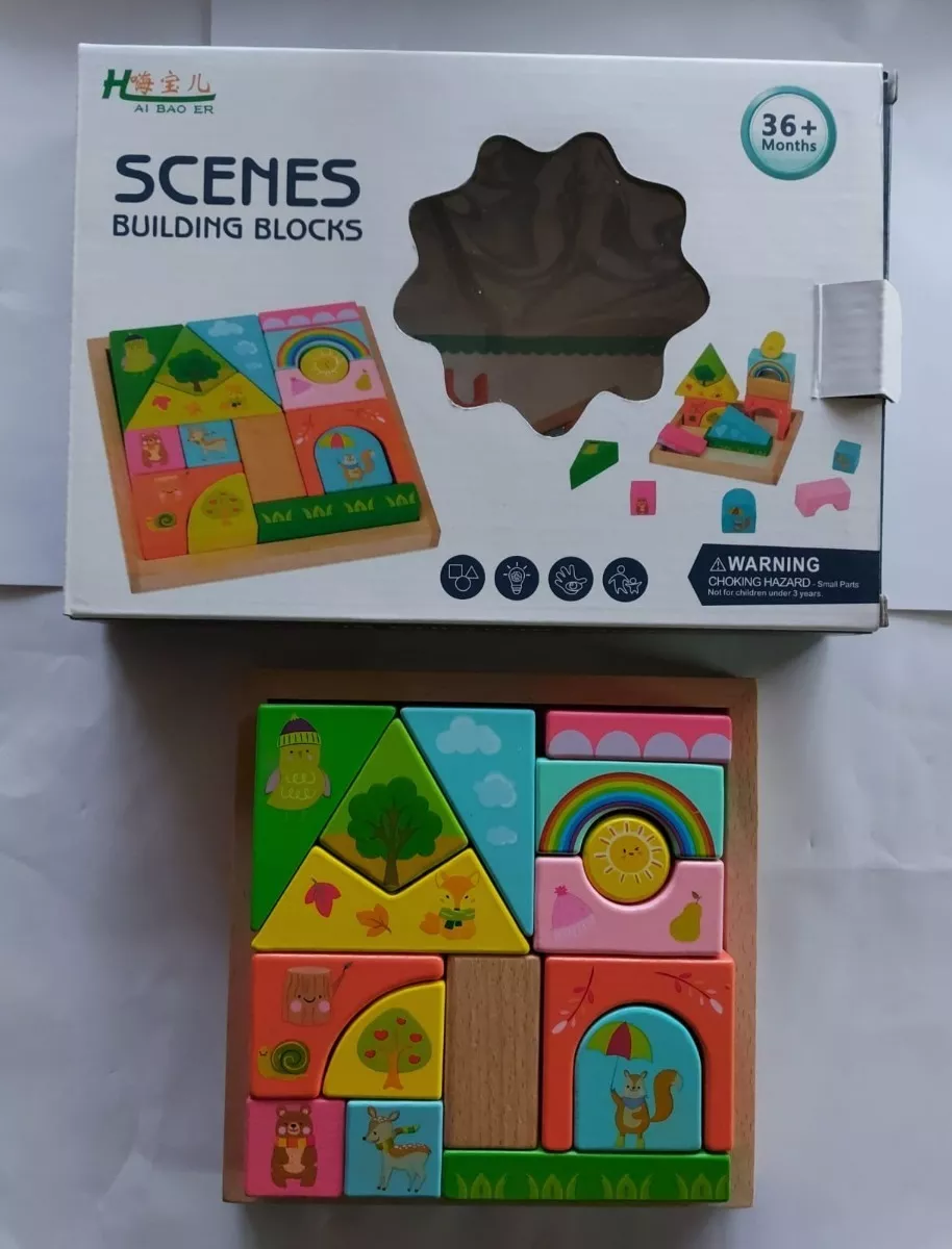 JUEGO INFANTIL - BLOQUES - FIGURAS GEOMETRICAS - DIDACTICO - 5