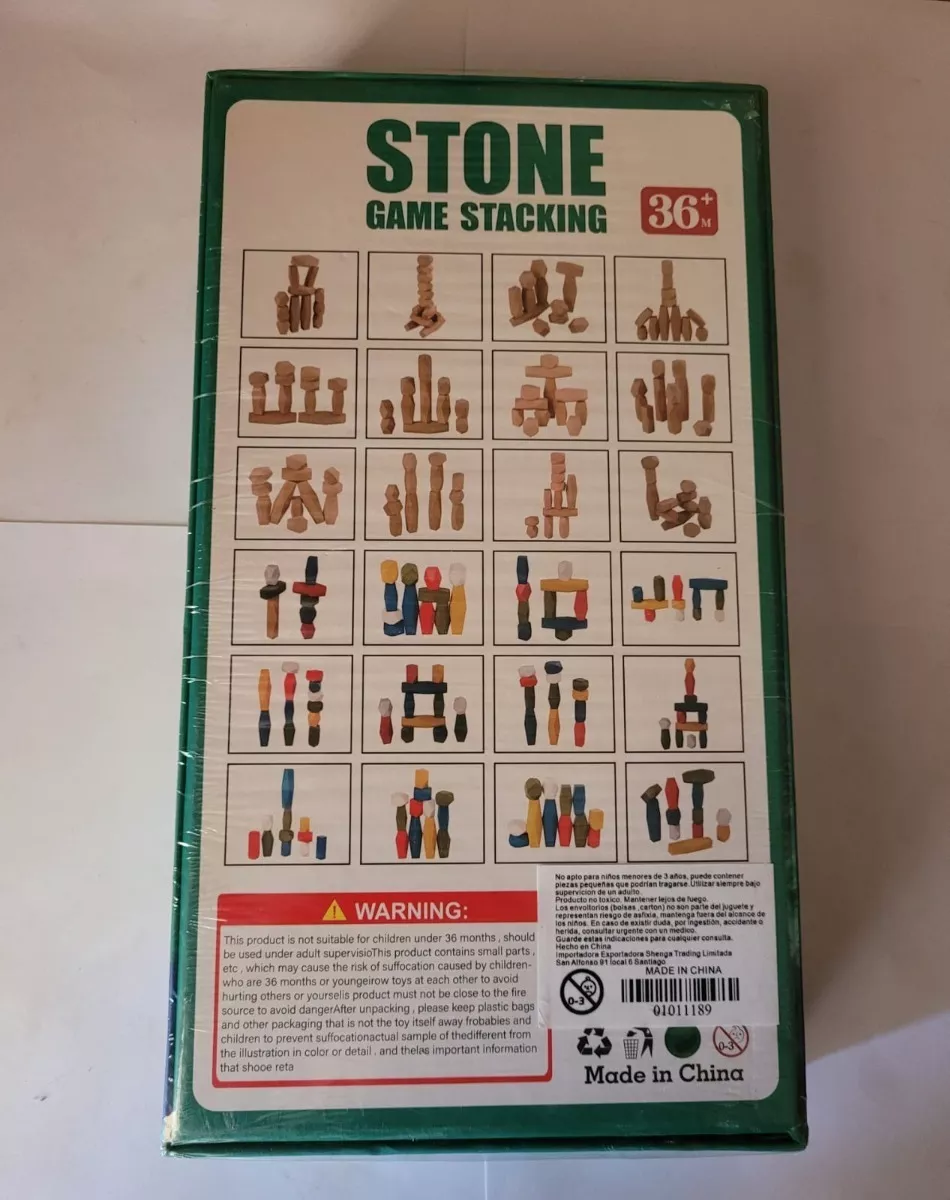 BLOQUES DE PIEDRA DE MADERA MONTESSORI - 3