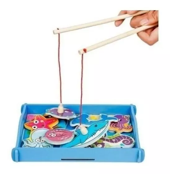 PESCA MILAGROSA JUEGO DIDÁCTICO MOTRICIDAD FINA MONTESSORI - 3