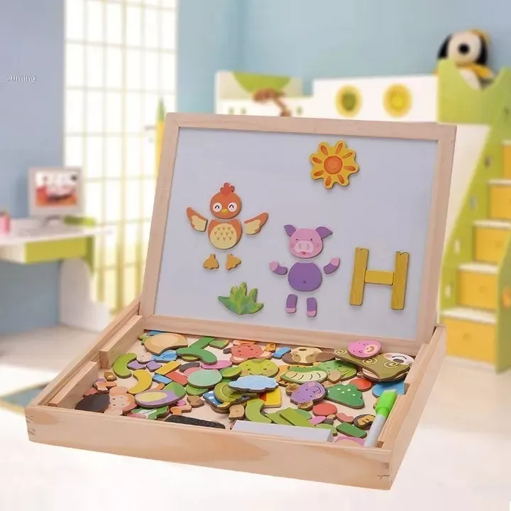 PIZARRA MULTIFUNCIONAL TIZA FIGURAS EDUCATIVAS MONTESSORI - 1