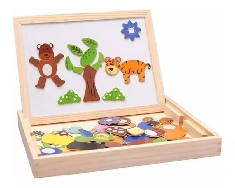 PIZARRA MULTIFUNCIONAL TIZA FIGURAS EDUCATIVAS MONTESSORI - 3
