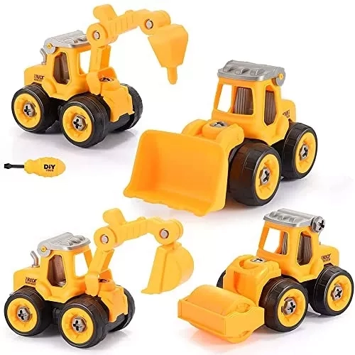 SET JUGUETES PARA NIÑOS MAQUINAS CONSTRUCCIÓN 6 - 3