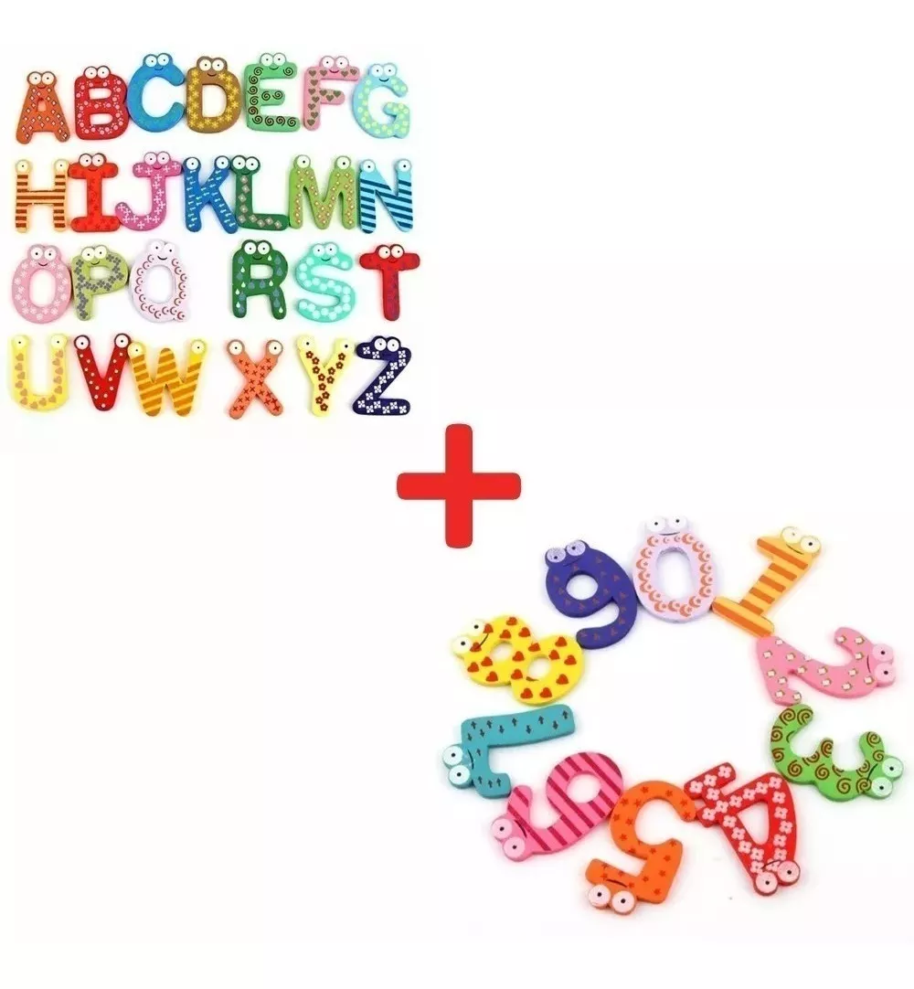 LETRAS ABECEDARIO + NUMEROS DIDACTICOS MAGNÉTICOS MONTESSORI - 1