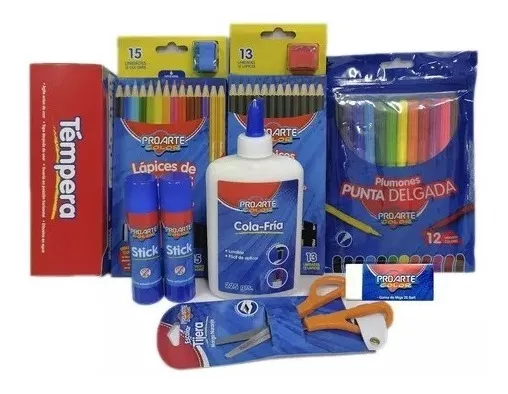 PACK DE PRODUCTOS ESCOLARES UTILES ESCOLARES - 2