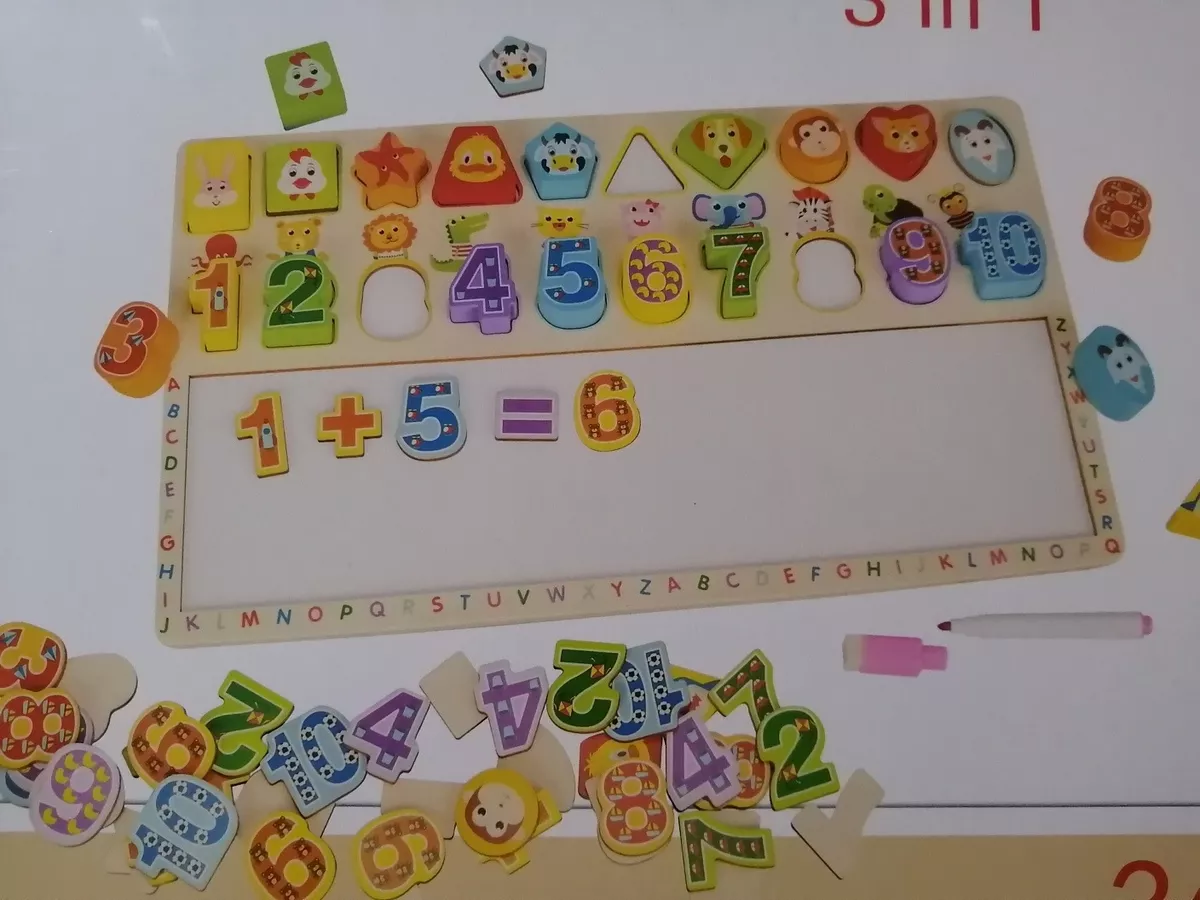 PIZARRA MAGNETICA NUMEROS Y FIGURAS GEOMETRICAS MONTESSORI - 4