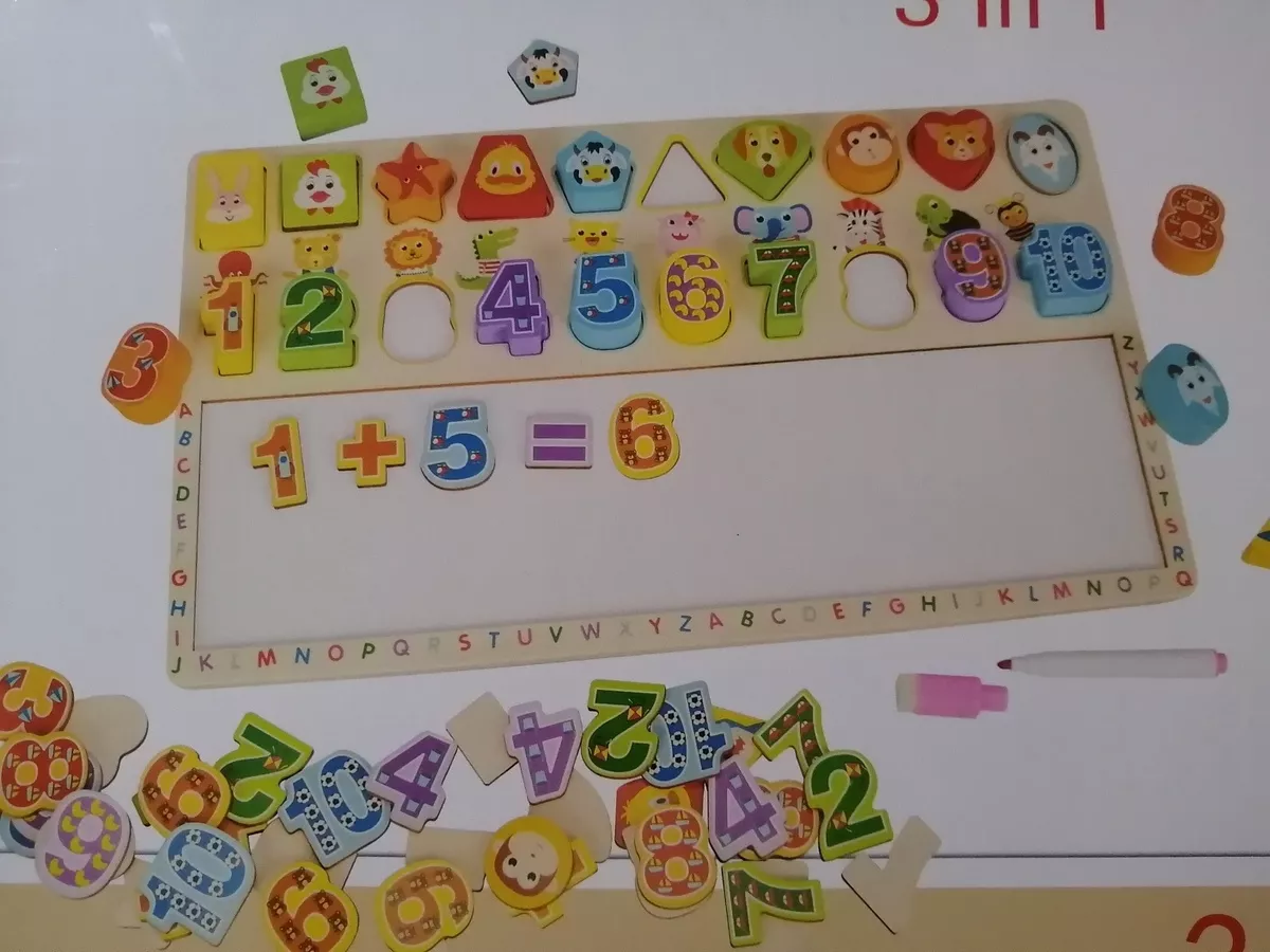 PIZARRA MAGNETICA NUMEROS Y FIGURAS GEOMETRICAS MONTESSORI - 5