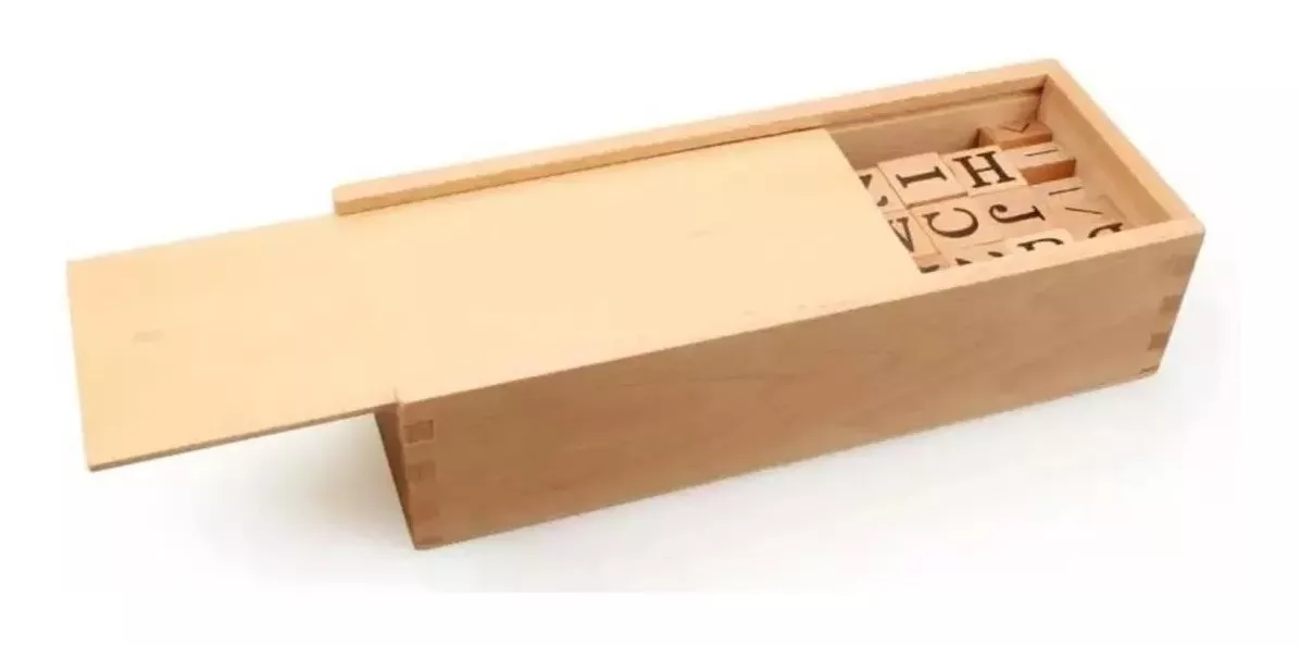 SET CUBOS ALFABETO DE MADERA MONTESSORI EDUCATIVO - 5