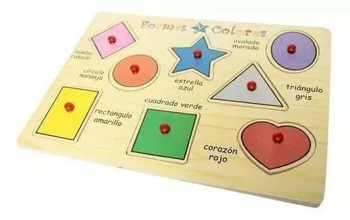 SET 5 PUZZLES ENCAJE MADERA JUGUETE INFANTIL MONTESSORI - 4