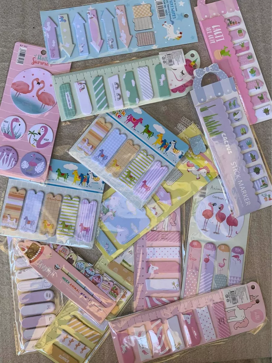 PACK 6 SET POS-IT DISEÑOS SURTIDOS PAPELERIA KAWAII - 5