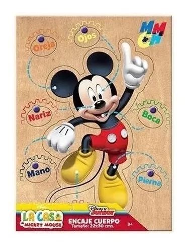 ENCAJE DISNEY MULTICOLOR 7 BOTONES CUERPO MICKEY - 1
