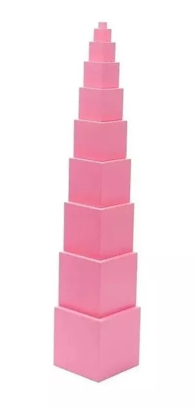 TORRE DIDÁCTICA ROSA MONTESSORI JUGUETE DE MADERA - 5