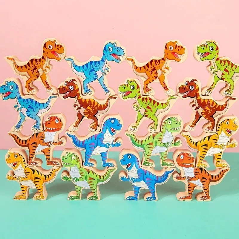 JUGUETE DE CONSTRUCCIÓN APILABLE DE DINOSAURIOS - 2
