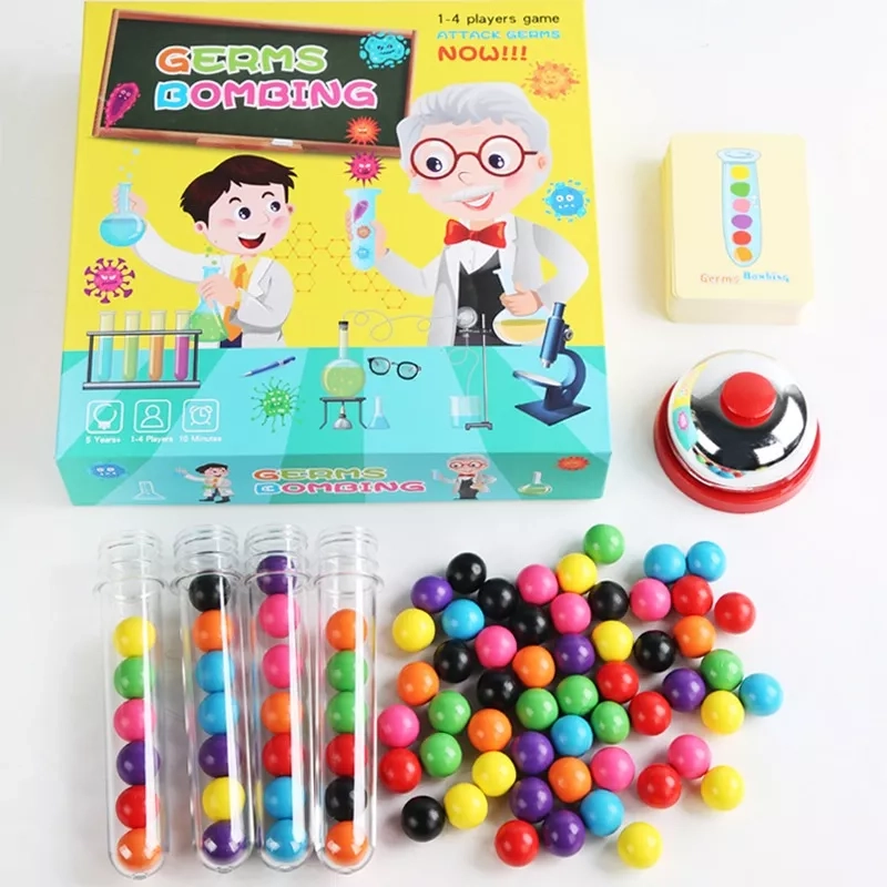 JUEGO FAMILIAR GERMS BOMBING RAPIDEZ COPIAR PATRONES - 1