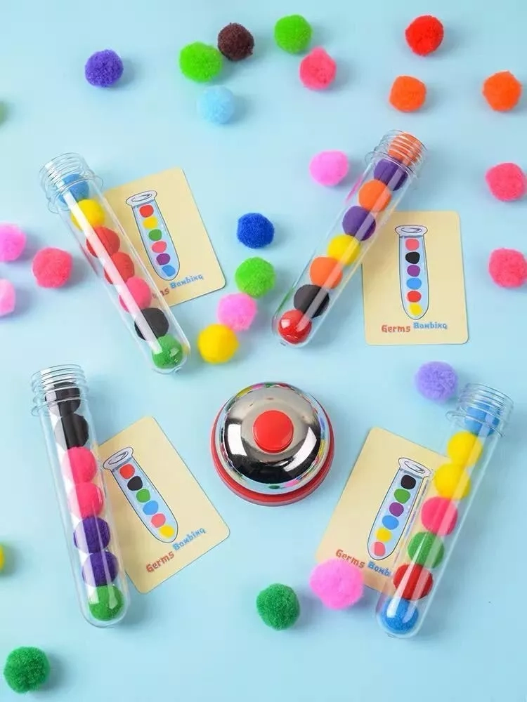 JUEGO FAMILIAR GERMS BOMBING RAPIDEZ COPIAR PATRONES - 2