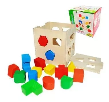 CUBO DIDÁCTICO MULTICOLOR ENCAJE FIGURAS GEOMÉTRICAS - 3
