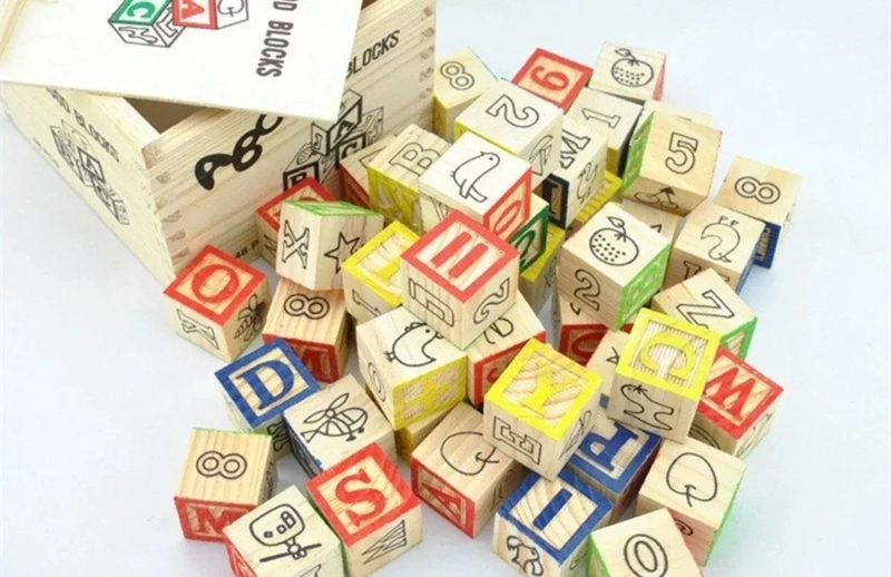 CUBO DE MADERA MULTICOLOR 48 PIEZAS JUGUETE MONTESSORI - 4