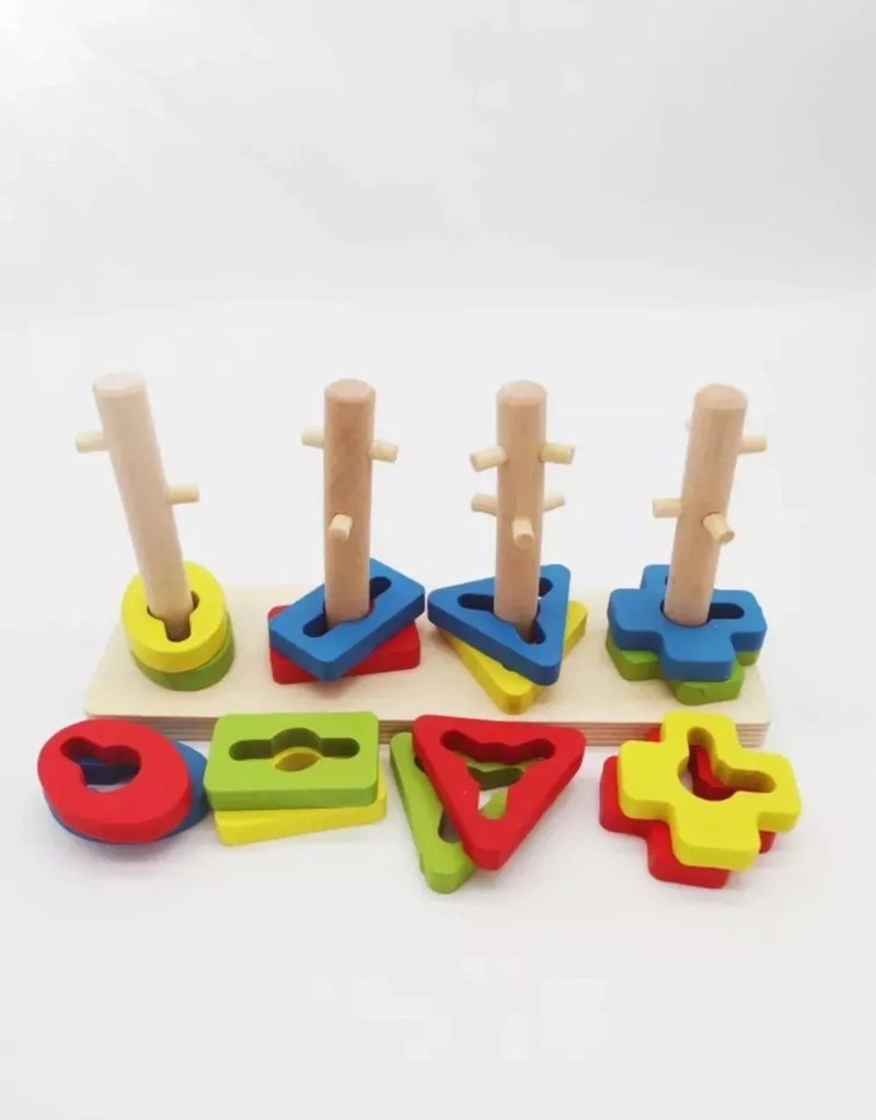 JUEGO DE DIFICULTAD DE ENCAJE MULTICOLOR 4 ESTACIONES - 2