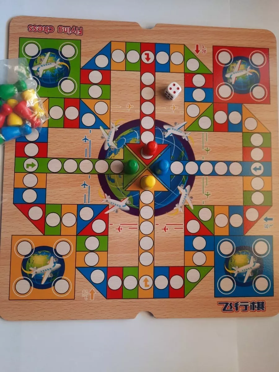 JUEGO DE MESA TABLERO 2 JUEGOS EN 1 (LUDO Y SERPIENTES) - 2