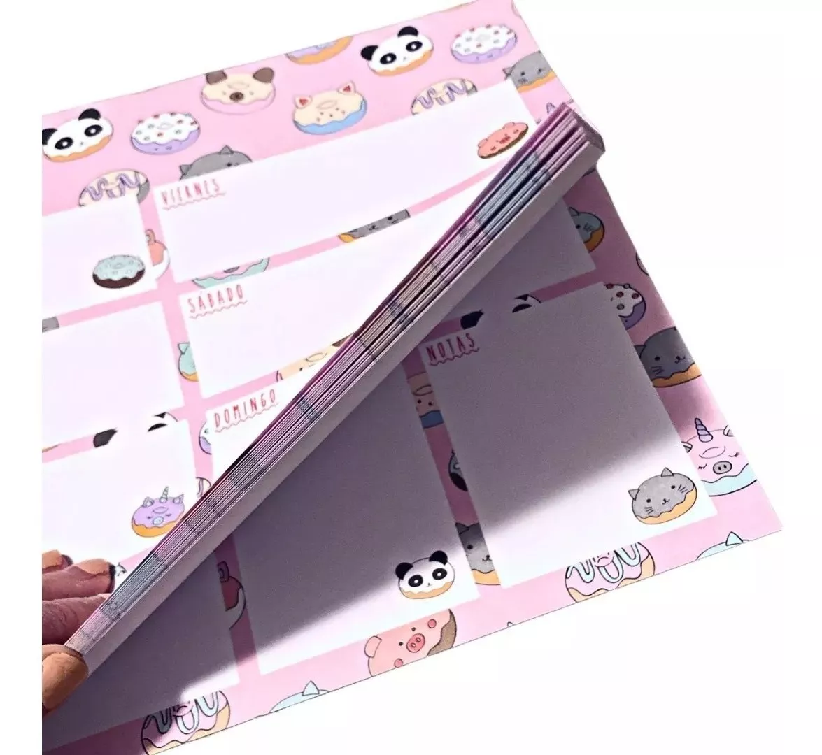 PLANNER KAWAI VARIEDAD SEMANAL 30 HOJAS + LÁPIZ TINTA GEL BORRABLE - 2